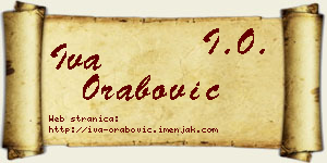 Iva Orabović vizit kartica